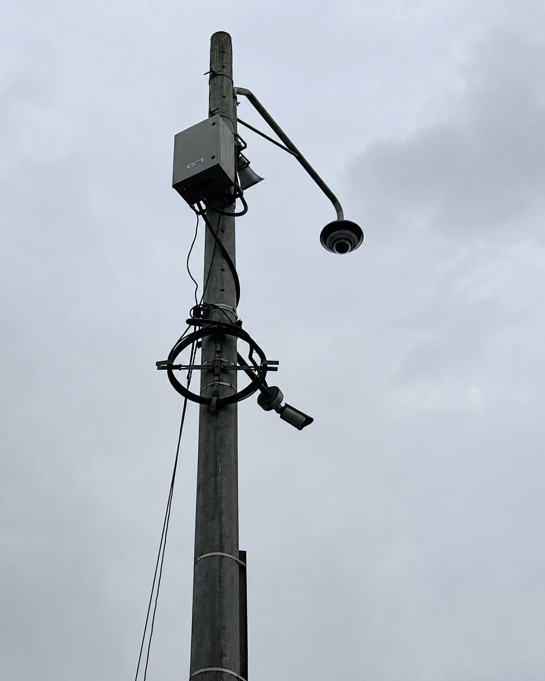 Inspección de cámara en poste